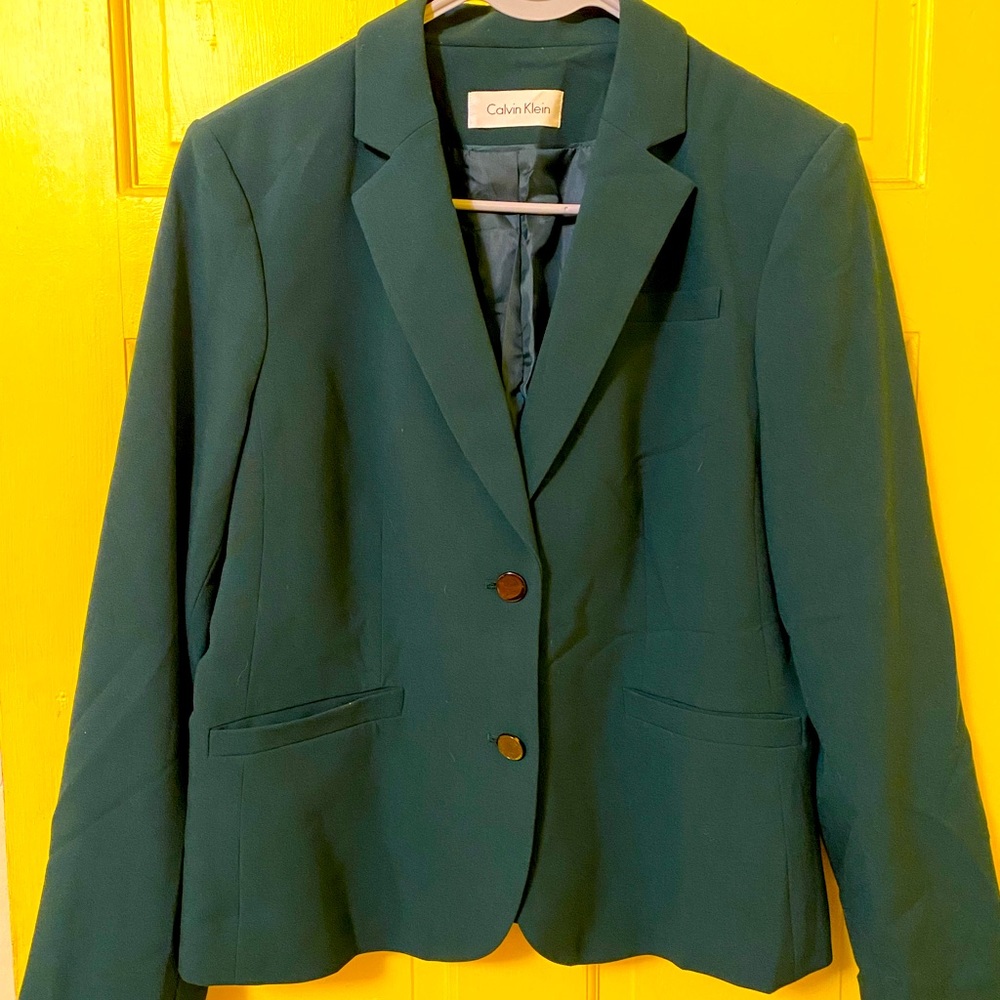 Calvin Klein Ladies Suit Jacket in Green
